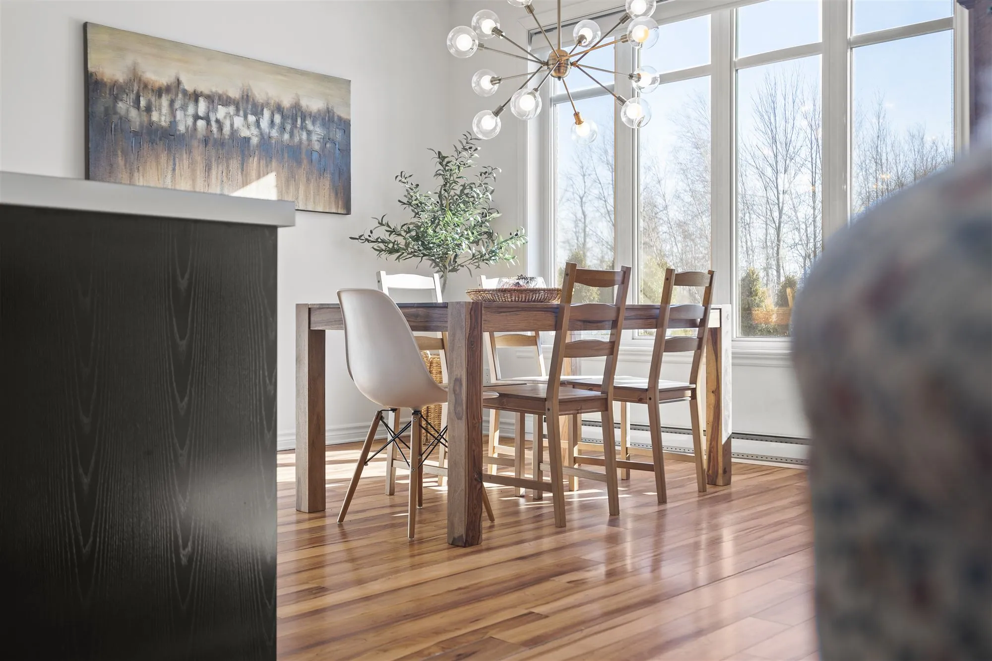 Bright dining room